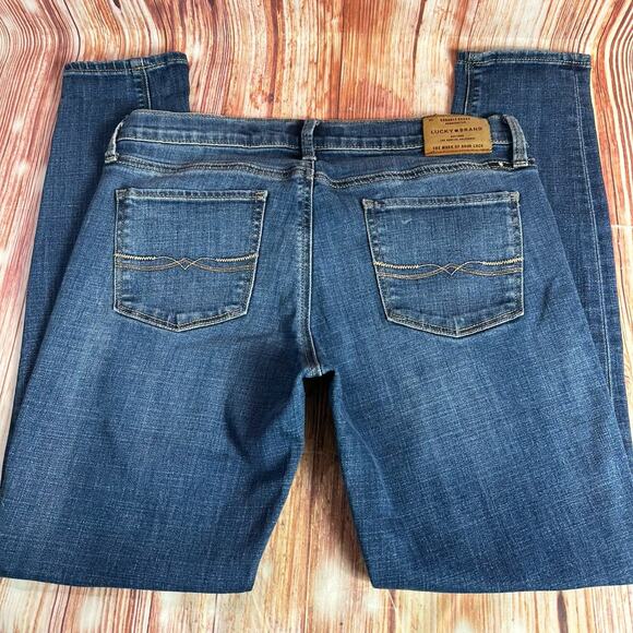 Lucky Brand CHARLIE SKINNY Jeans Size 8/29 Ankle Low Rise Denim Pants 30x27.5 - Picture 4 of 12